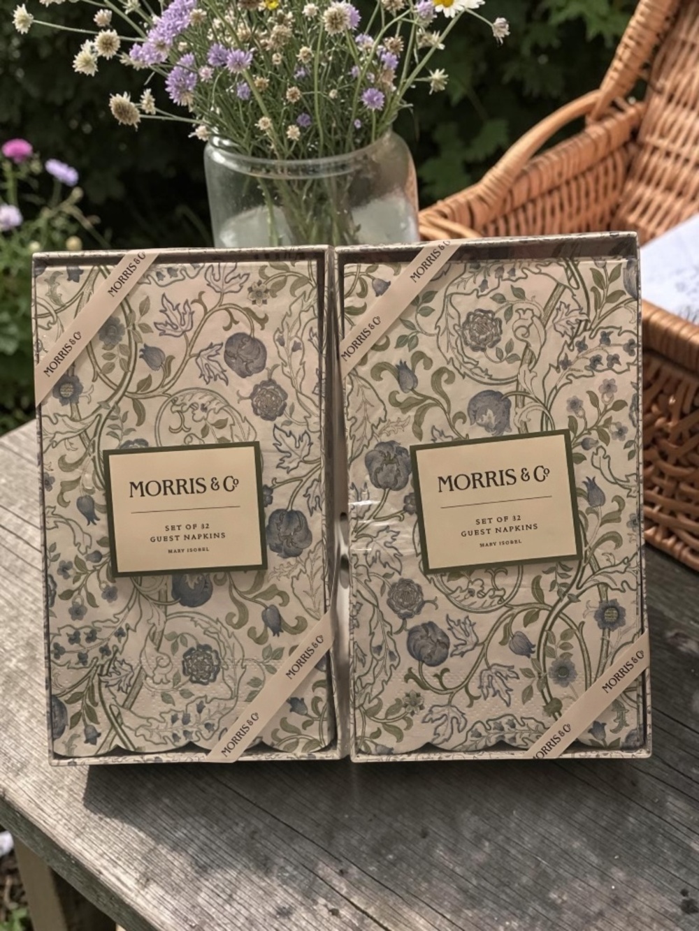 William Morris Mary Isobel Napkins 🌸 2 Pack Floral Table Decor